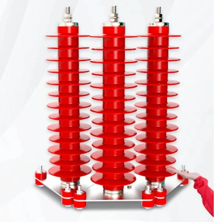 Power station type zinc oxide lightning arrester 35KV high-voltage HY5WZ-51/134 distribution type silicone wind power generation