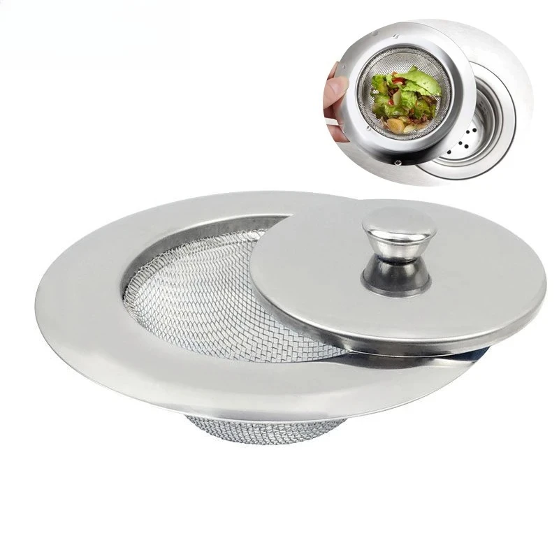 

Kitchen Sink Stainless Steel Filter Sewer Mesh Strainers Disposable Sink Filter Mesh Bags Bathroom Floor Drain Hair Waste Filter