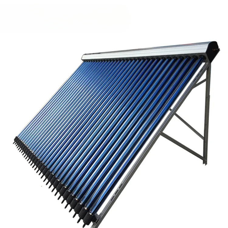 30 tubes slope roof Vacuum solar collector 24mm heat pipe condenser