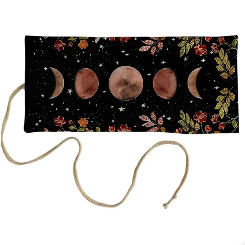   Reusables Tarots Card Carrying Case Light weight Poly Linen Material Easy To Clean Holds Multiple Decks Securely