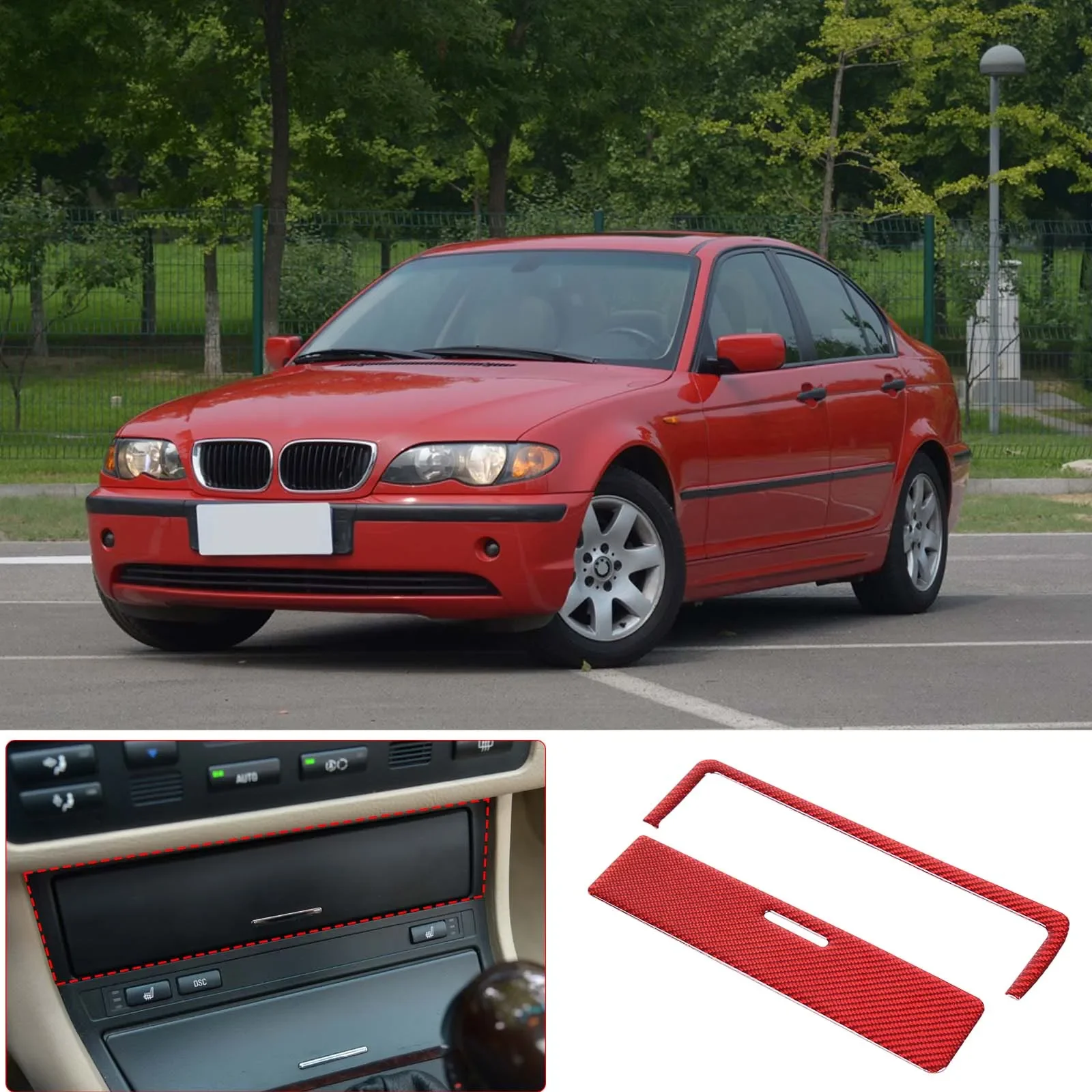 

For BMW 3 Series E46 1998-2004 car styling central control multimedia panel frame sticker car interior protection accessories