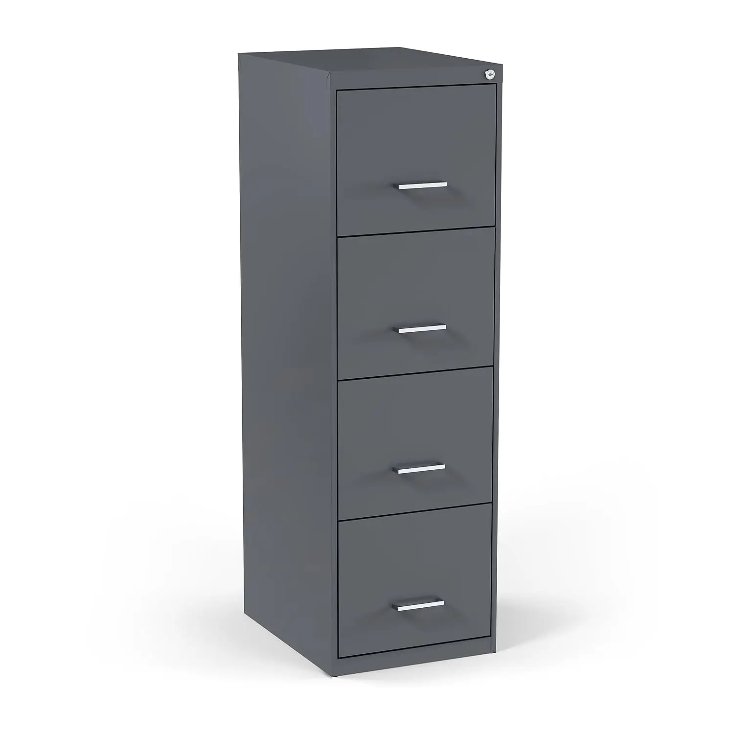 4-Drawer Vertical File Cabinet, Letter Size Lockable Metal Storage, Office Document Organizer, 18.9x14.3x45.8
