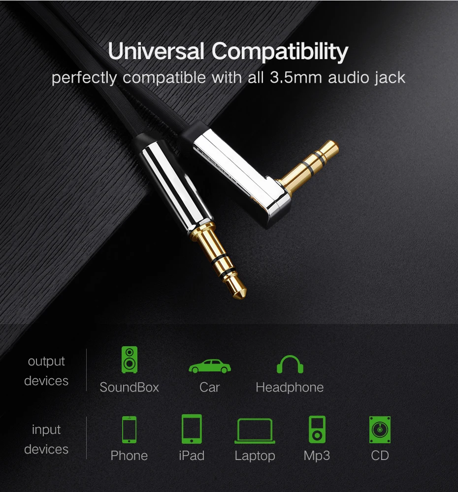 Aux Cable Speaker Cable 3.5mm Audio Cable for Car Headphone Audio 3.5mm Jack Speaker for JBL Headphones Samsung Xiaomi AUX Cord