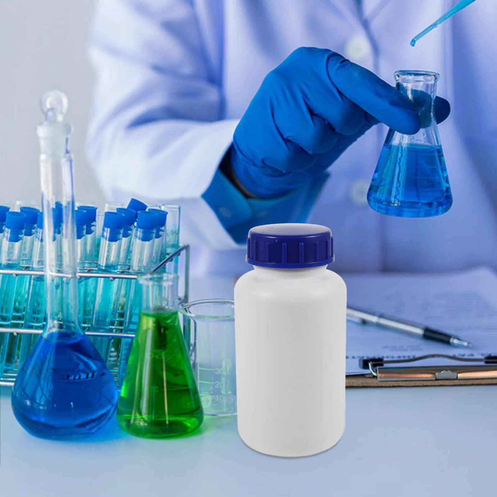 

3Pcs 500ml Liquid Bottles Durable Reagent Containers Seal Sample Bottles Sample Containers Bottle for Reagent