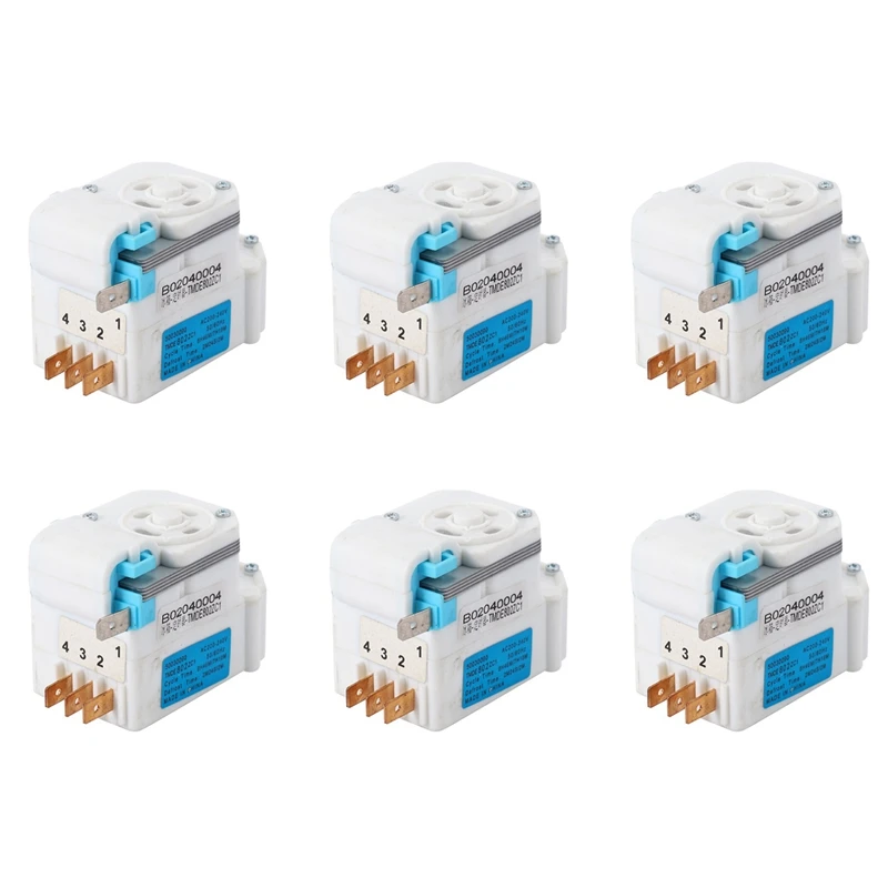 6X Defrost Timer Universal AC 200-240V TMDE802ZC1 3018100310 H.J For Daewoo Cooler For All 220V Refrigerator Parts