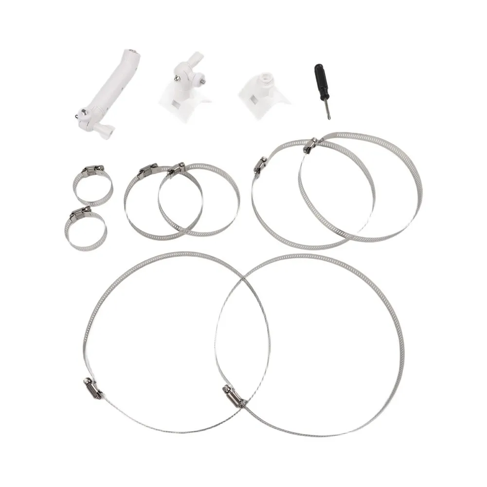 2 in 1 Pole Mount for Ring Up Cam and Spotlight Cam with Solar Panel Compatibility Secure ABS Material for Outdoor Installation