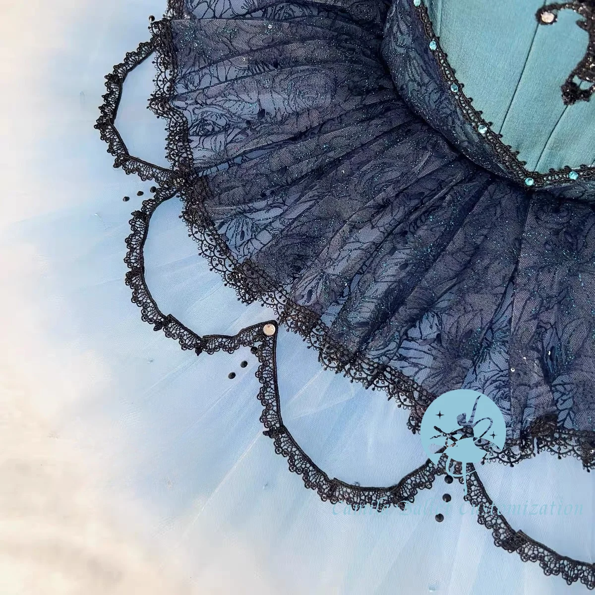 تنورة مسابقة أداء الباليه توتو مخصصة بشكل احترافي للبالغين والأطفال