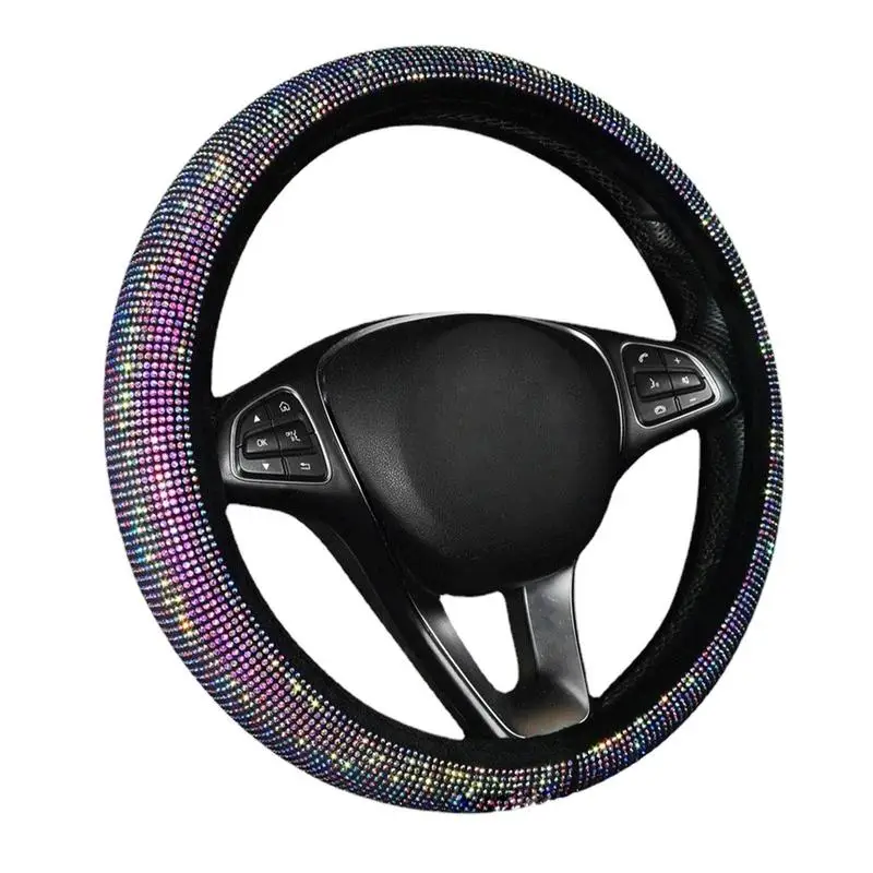

Diamond Steering Wheel Cover Car Steering Wheel Protector Handle Cover Universal Diamond For Cars Styling Interior Accessories