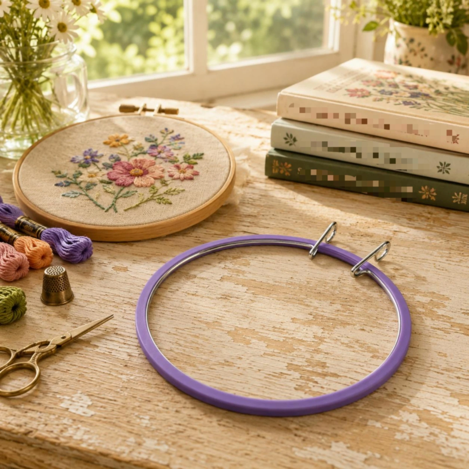 Hoop Tightener Tool - Verschraubbare Stickrahmen aus robustem Kunststoff –