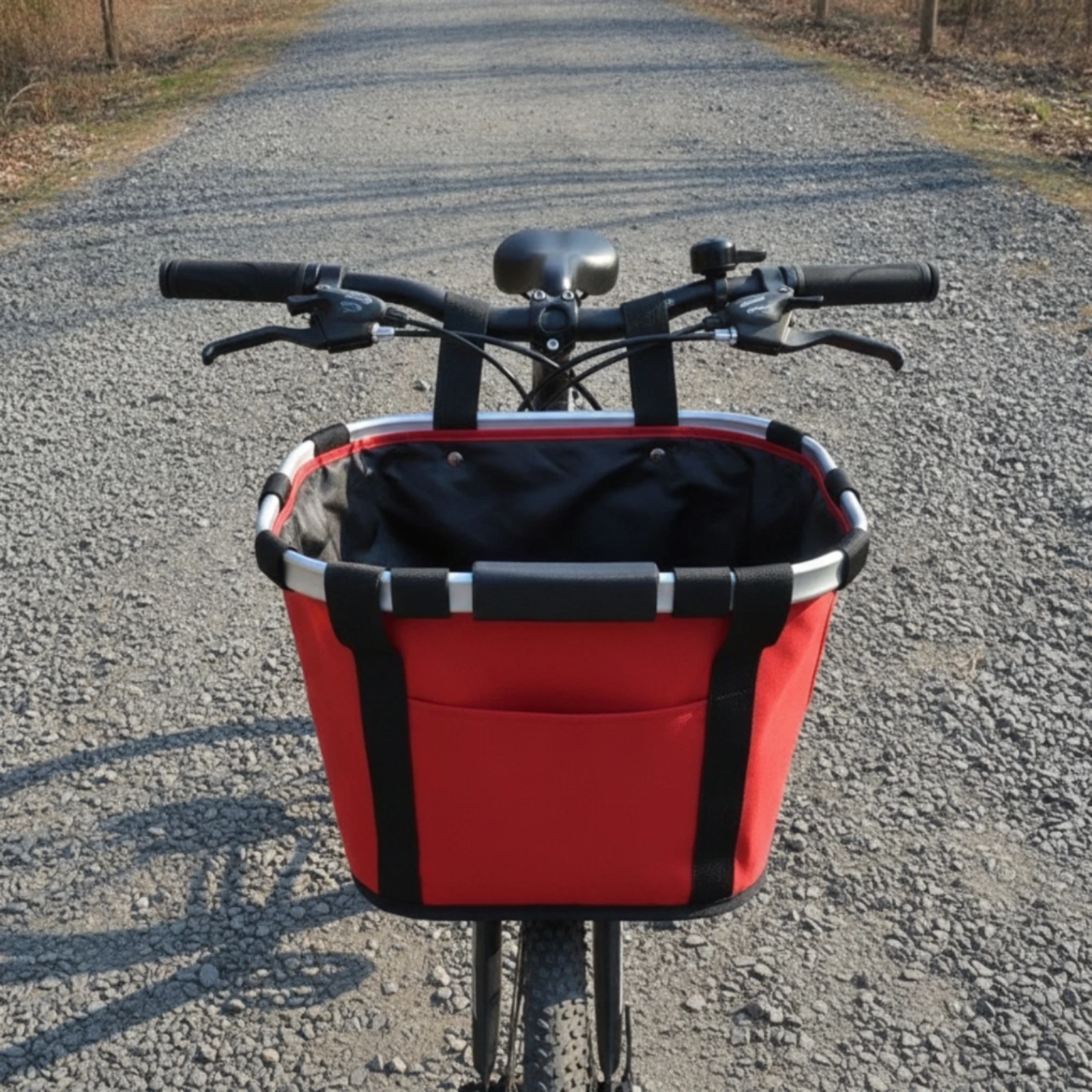 Handlebar Bike Basket Rust-Resistant Front Cycle Basket Front Bike Carrier Sturdy Strong for Cyclists, Grocery Runs