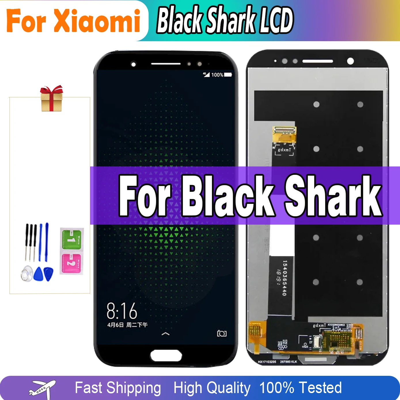 

100% Tested Original For Xiaomi BlackShark 1 LCD Screen For Xiaomi Black Shark LCD Touch Assembly Display Digitizer High quality