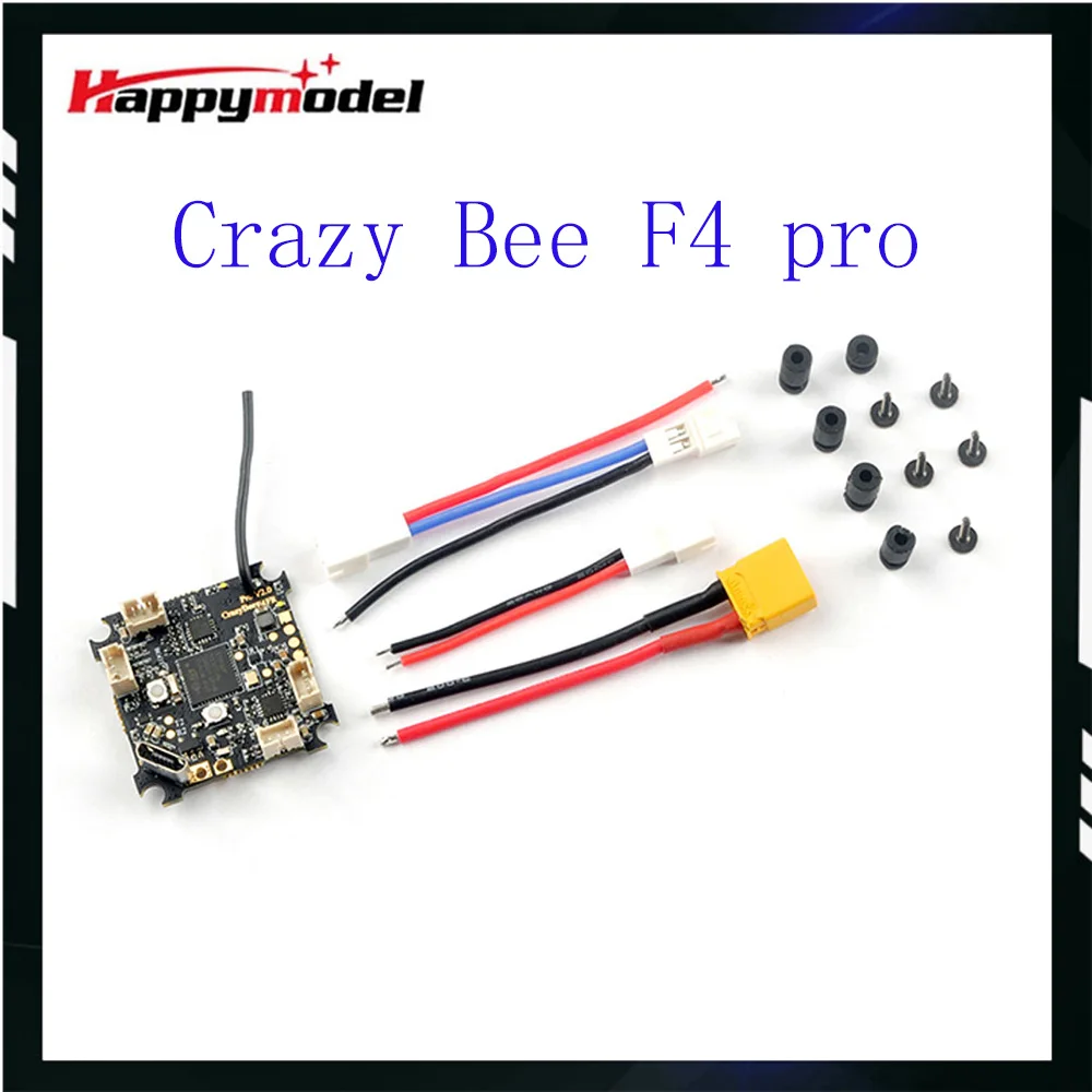 HappyModel Crazybee F4 Pro V2.0 Flight Controller BLHELIS 5A ESC SPI Receivers for FPV Tinywhoop Cinewhoop Drone Mobula7 HD DIY