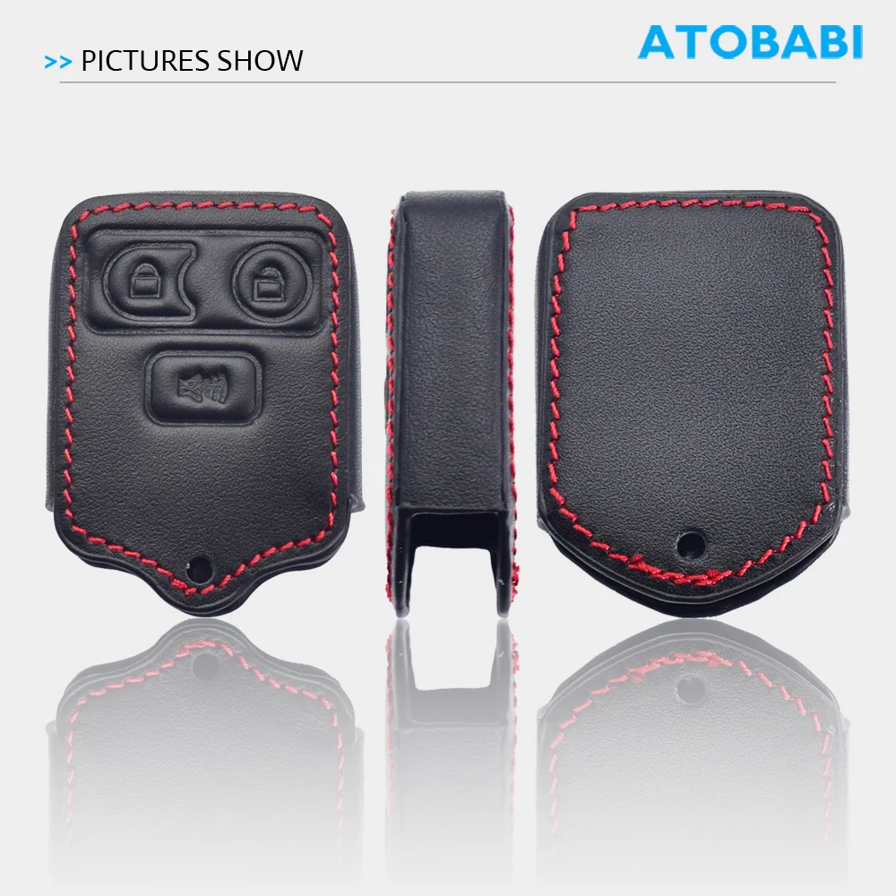 Leder Auto Schlüssel Abdeckung Tasche Für Ford Crown Victoria Focus Lincoln Aviator Navigator Mercury Mariner Mazda Pickup Fernbedienung Fobs Fällen – Detail 2