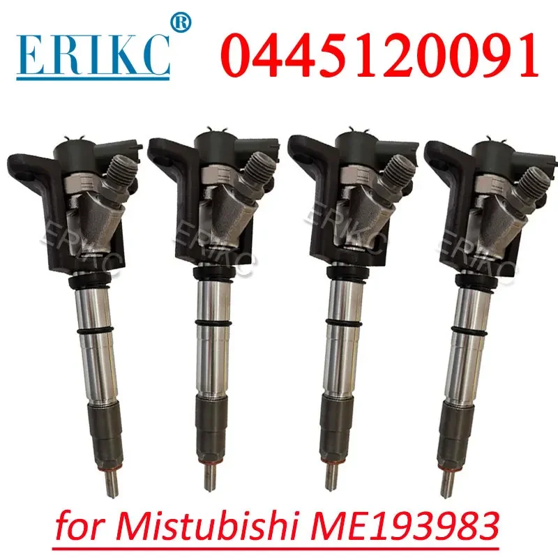 

4PCS 0445120091 ME193983 CR Injector Sprayer 0 445 120 091 Diesel Engine Fuel Nozzle 0445 120 091 for Bosch MITSUBISHI Vehicle