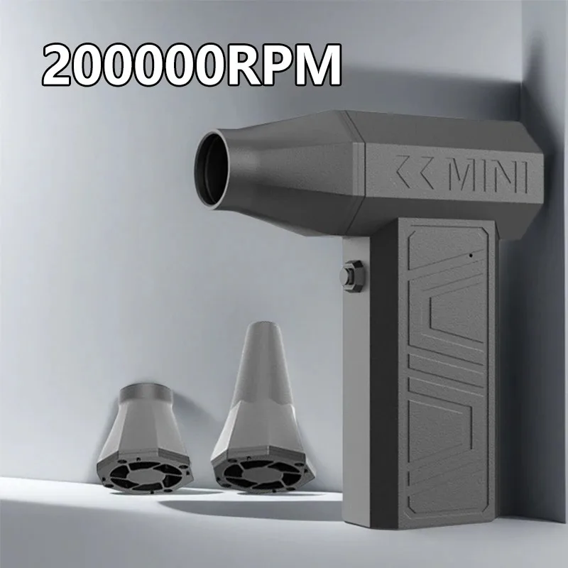 

Жестокий вентилятор, 200000 об/мин, мощный воздуходувка, пылесос, зарядка типа C, сильный ветер, 52 м/с, бесщеточный турбоструйный вентилятор