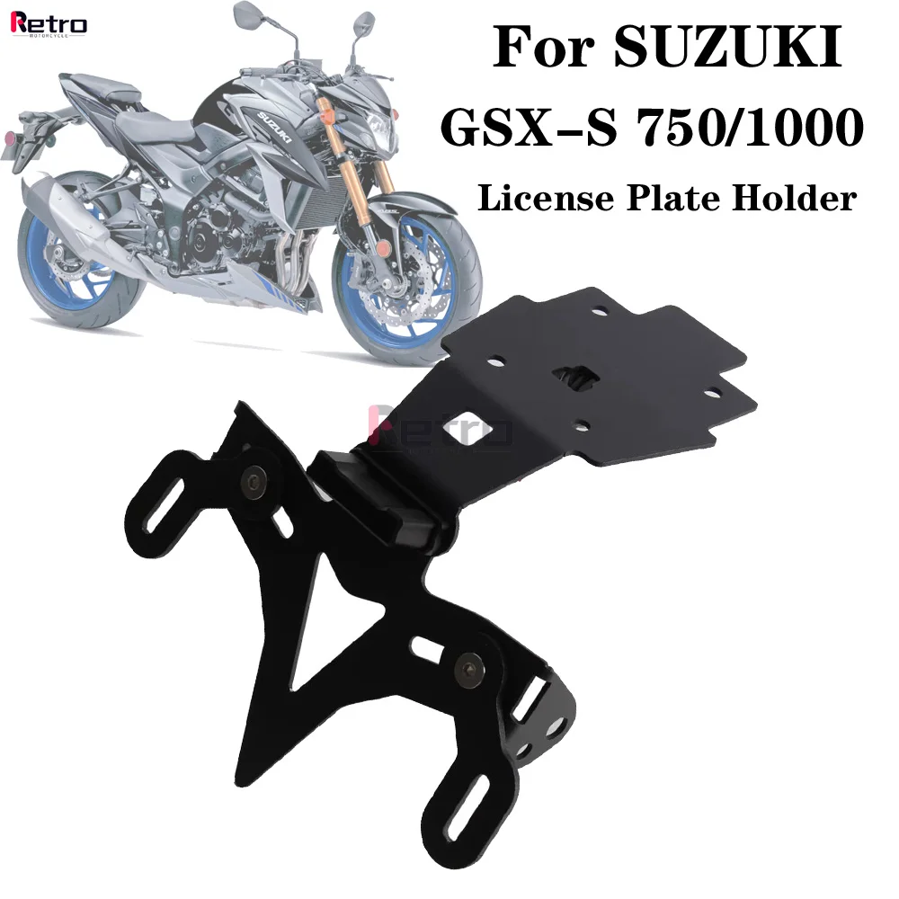 Para SUZUKI GSX-S1000F GSXS 750 S1000 2015-2024 Eliminador de Guardabarros Trasero Soporte de Matrícula con Luz LED GSX-S750 GSX-S1000