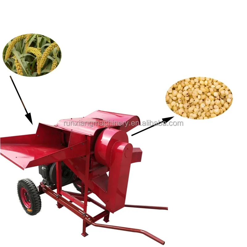 

For Sea Shipping CustomizedNew 200-300kg/h Mini Rice Thresher Machine