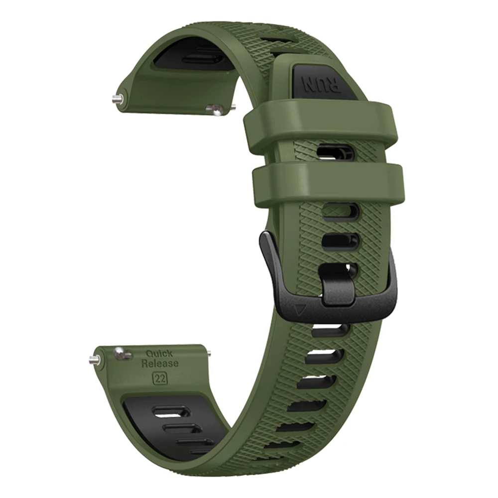 Universele 22mm Sport Siliconen Band Voor Garmin Forerunner 265 255 Muziek band Voor Vivoactive 4/Venu 2 45 MM Armband Horlogeband
