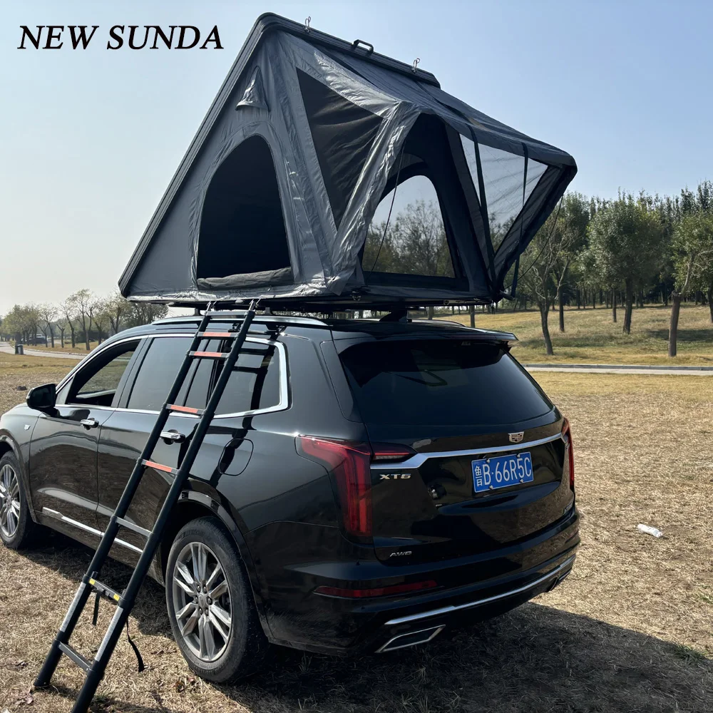 

Light Thin Outdoor Camping Car Roof Tent Light Aluminum Shell Waterproof Hard Shell Thin Rooftop Tent