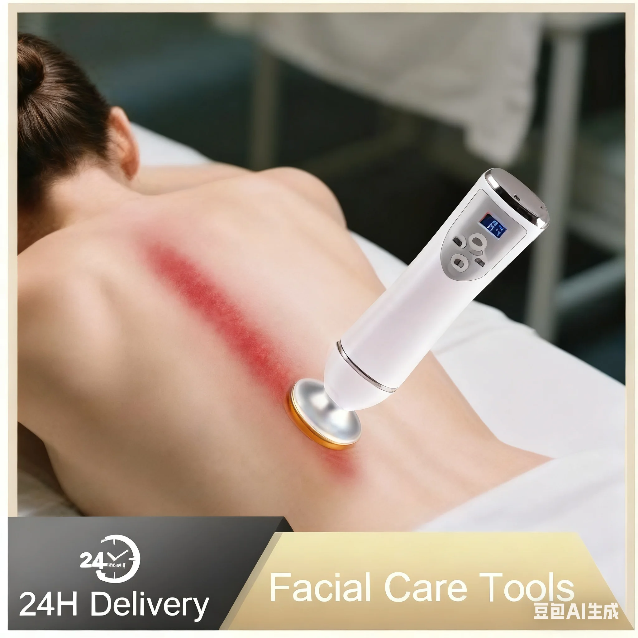 

LESEN NEW Electric Cupping Jar Anti-cellulite Gua sha Scraping Slimming Massager Three-position Adjust Three-changable Heads