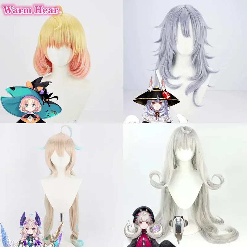 VTuber NIJISANJI EN تأثيري Ethyria ميلي بارفيه نينا كوساكا إينا ألويت ريمو إندو الباروكات ألياف مقاومة للحرارة + غطاء شعر مستعار