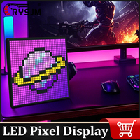 DIY LED Pixel Display RGB LED Panel Lamp Programmable Pixel Art Digital Light Display with APP Control Creative Display Screen