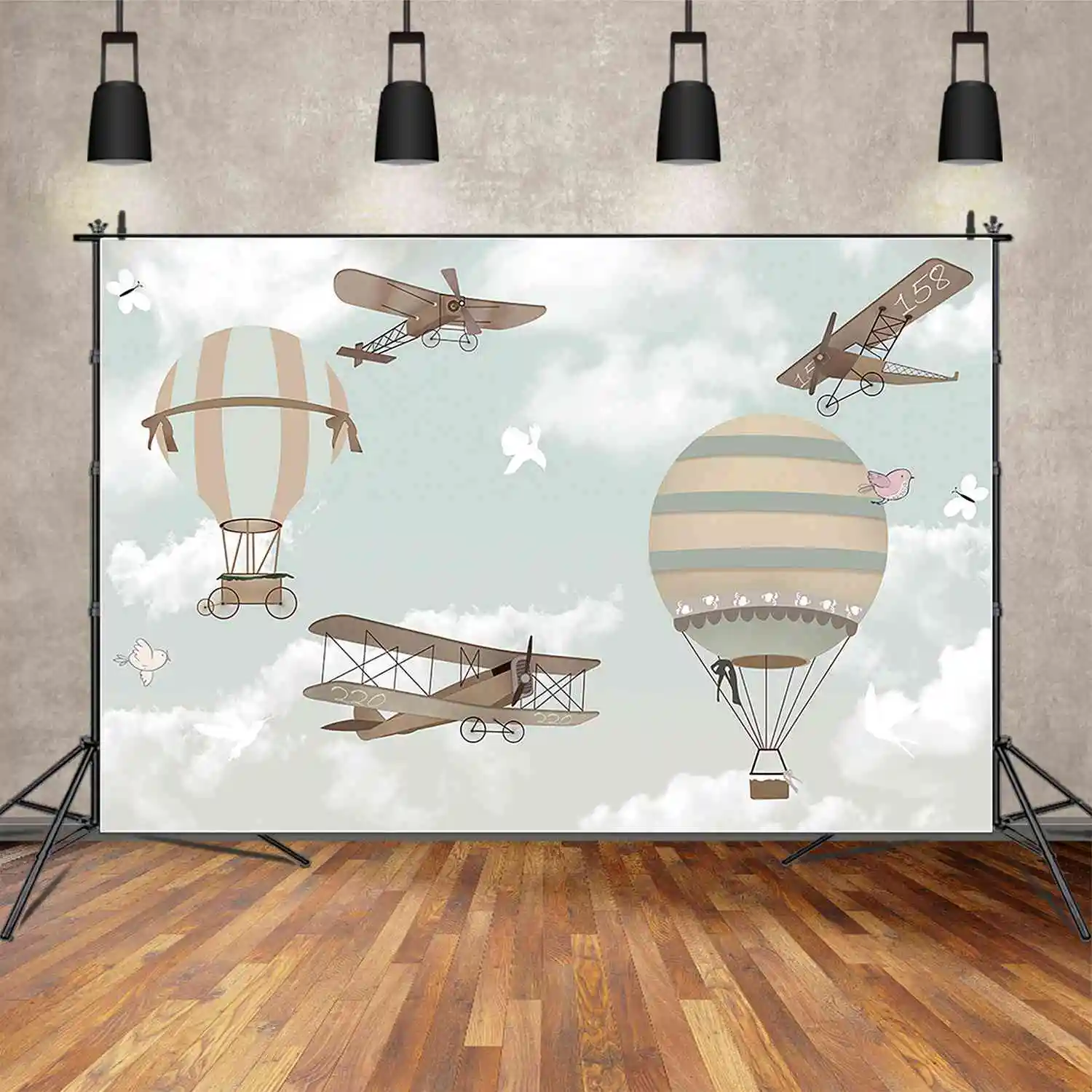 MOON.QG balony na gorące powietrze zdjęcia lotnicze tła portret dziecka fotobudki rekwizyty do dekoracji studia fotograficznego