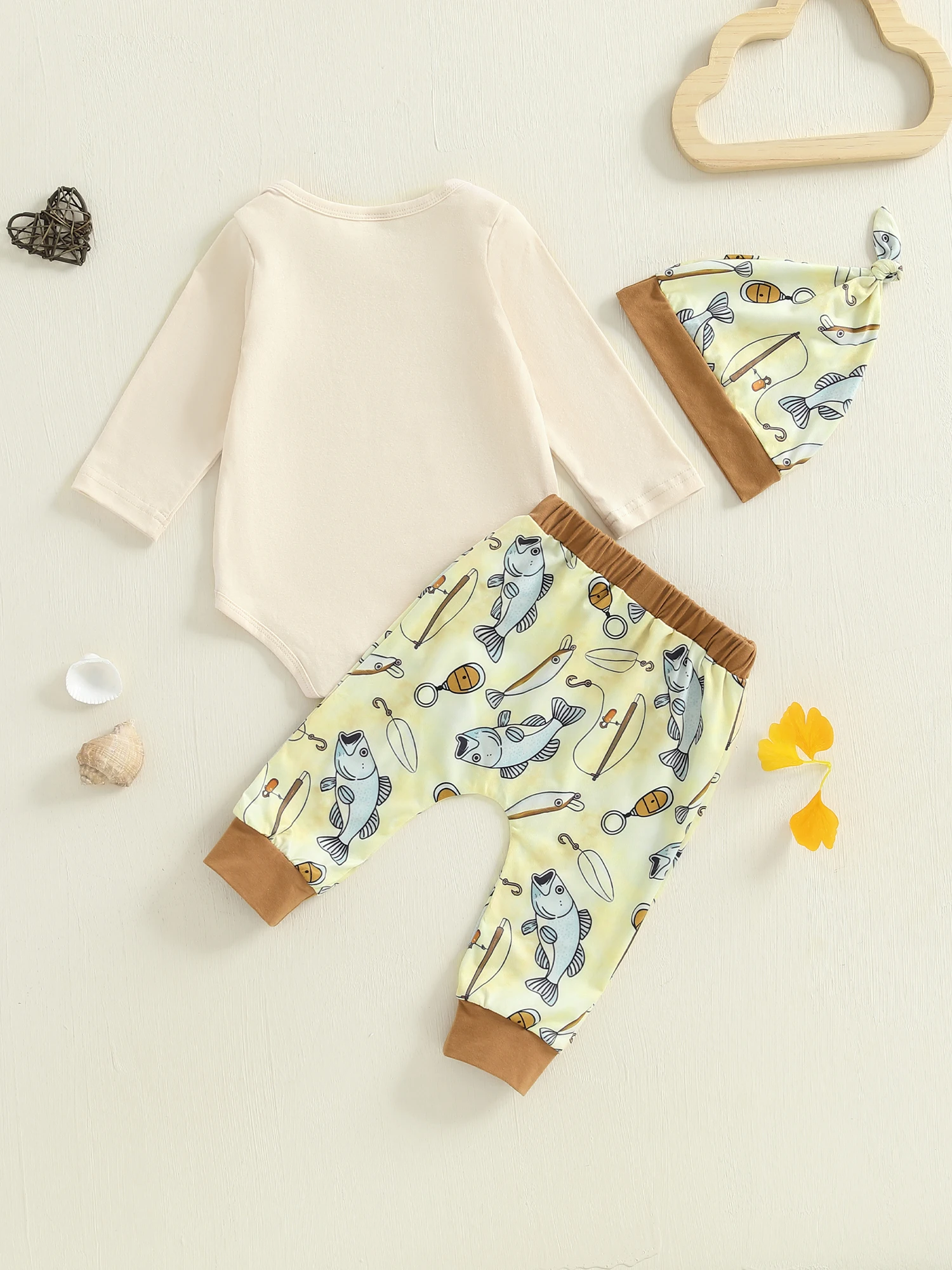 

Комплект из 3 предметов для маленьких мальчиков, комбинезон с принтом динозавра, штаны и шапочка-бини — ансамбль одежды для новорожденных