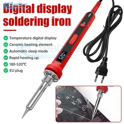 Adjustable Temperature Electric Soldering Iron 220V 110V 100W Multifunctional Welding Solder Rework Station Heat Repair Tools