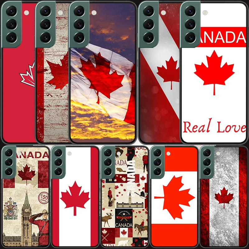 Canada Maple Leaf Flag Silicon Call Phone Case For Samsung Galaxy A12 A22 A32 A42 A52 A72 A54 A34 A24 A14 A73 A53 A33 A23 A13 5G