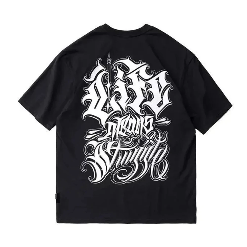 2026 West Coast T-shirt Swallow Los Angeles Street Rock Loose Hip-hop Round Neck Casual Short-sleeved Men's Clothing