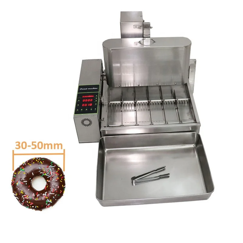 

Electric Mini Nutty Donut Maker Donut Frying Machine 6 Rows Snack Equipment Commercial Use