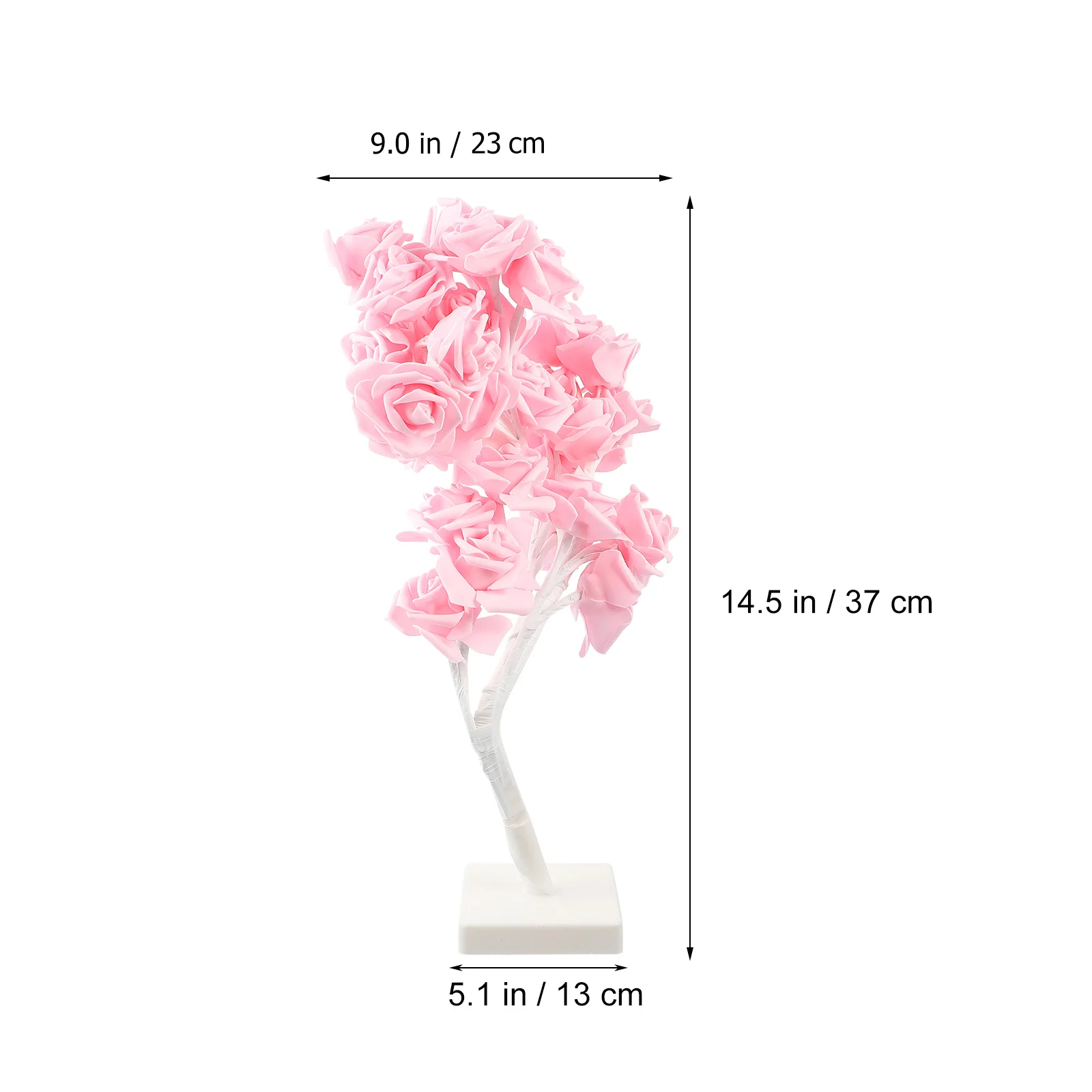

Pink Rose PVC Soft Light Warm Bedside Flower Lamp Romantic Table Lamp Decor Bedside Decor Valentine Wedding Gift