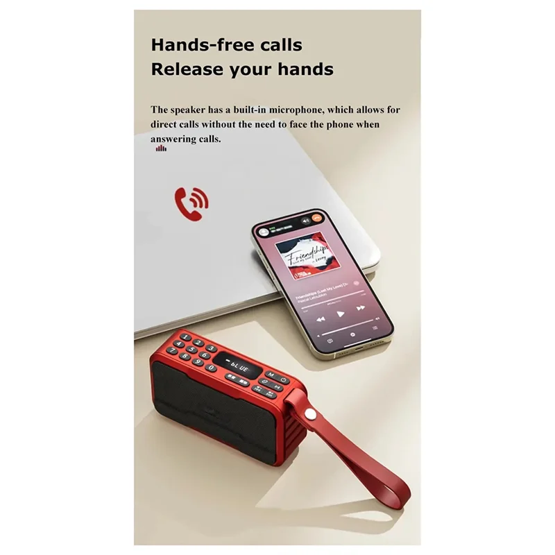 A73E-Radio Draagbare FM Mini Bluetooth Speaker Hifi Geluidskwaliteit Soundbar Subwoofer Handsfree Muziekspeler Recorder Met Microfoon