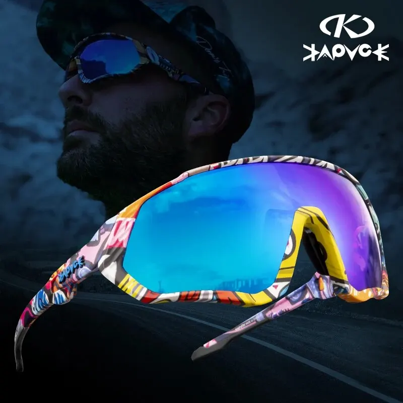 Kapvoe Cycling Sunglasses Polarized Men Women Cycling Glasses Road Mountain Bike Bicycle Goggles Sports Eyewear Fishing