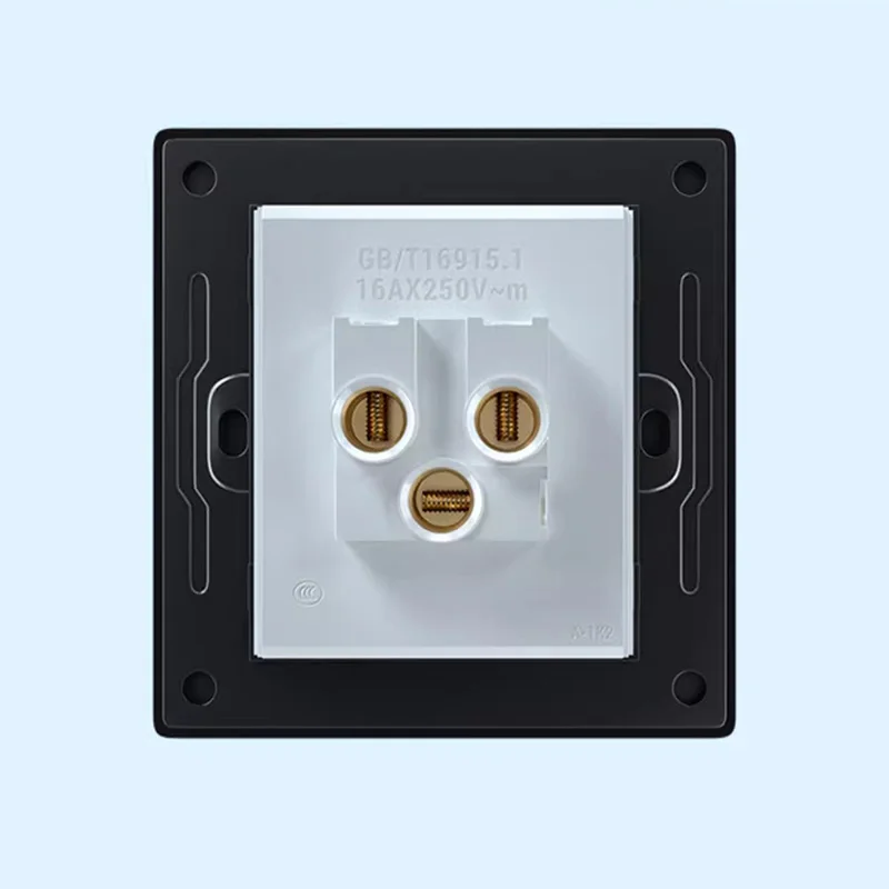 1gang/3 way wall light switch LED indicator button switch mouse button crystal tempered glass luxury home switch panel