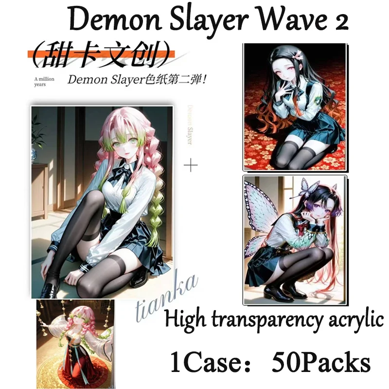 

2025 Demon Slayer TianKa Culture Wave 2 карты, оптовая продажа, новый процесс, цветная бумага, коллекция персонажей аниме, карта, хобби, подарок