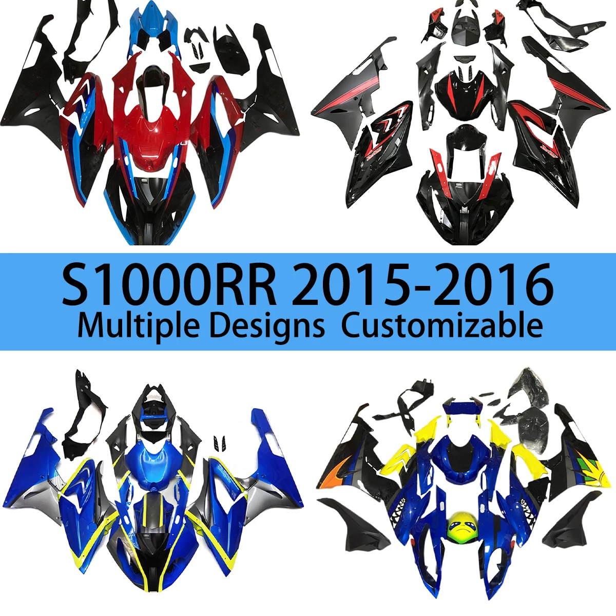 For BMW S 1000RR 2015 2016 ABS Plastic Fairing Kit S1000RR 15 16 Motorcycle Cowling Injection Bodywork Fairings