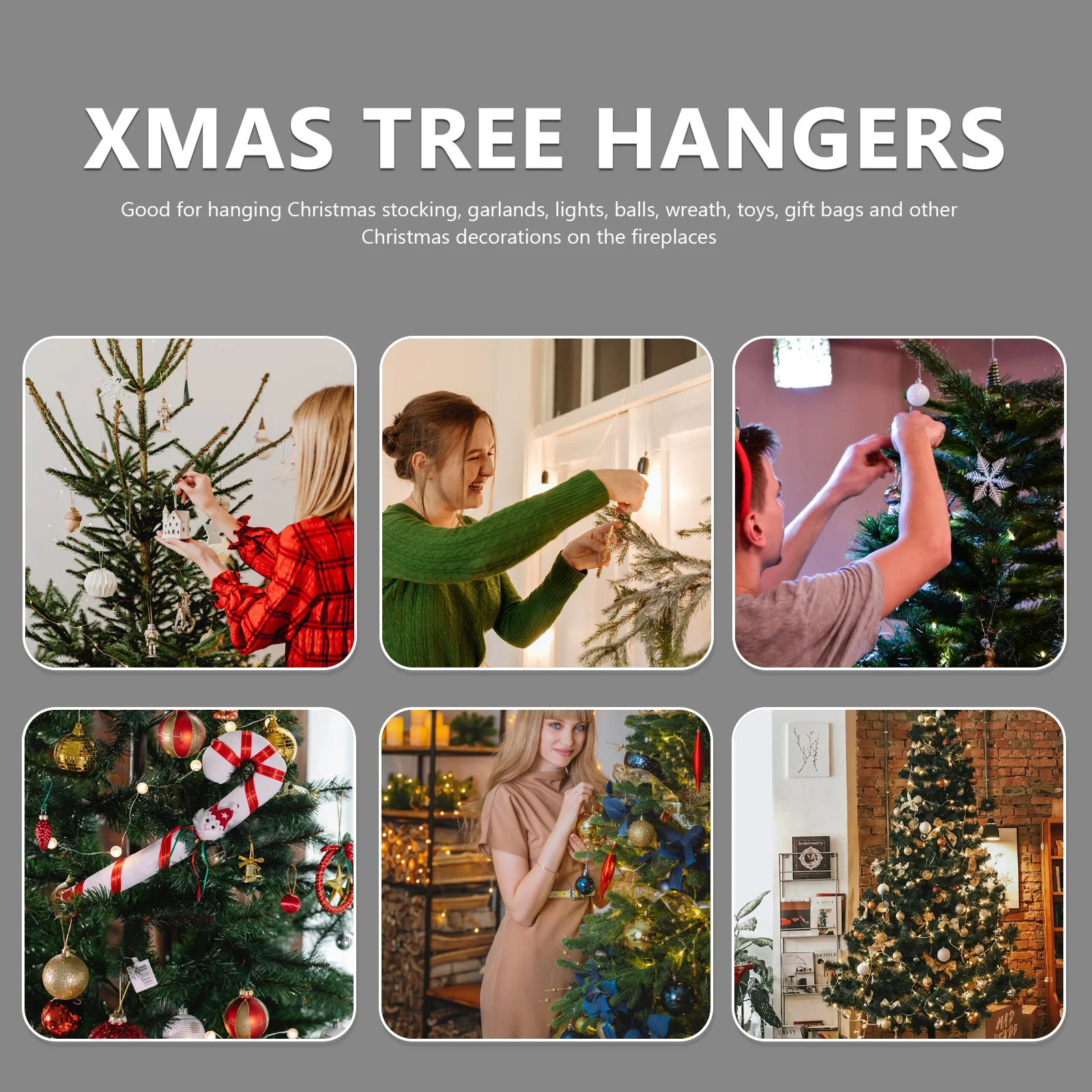 

100 Pcs Colored Hooks Outdoor Christmas Light Clips For Outside Hanging Clips Light Gutter Hangers