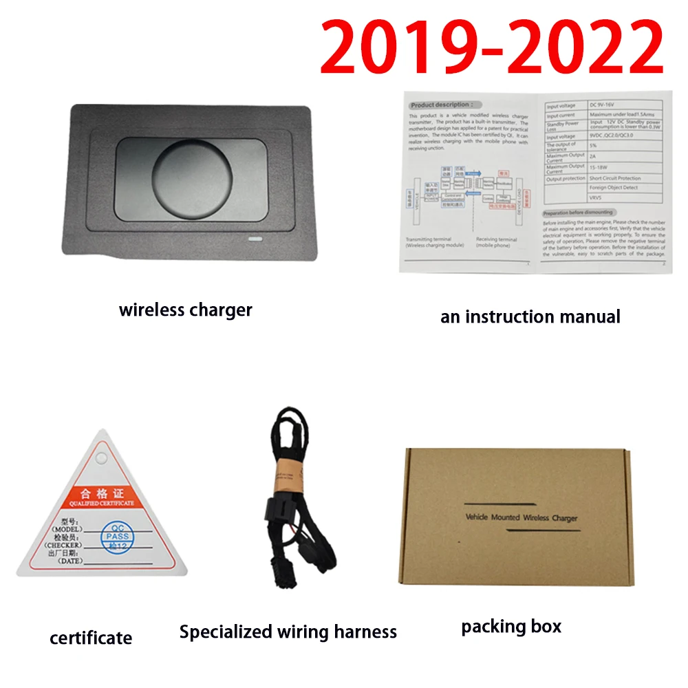 for Nissan Altima L34 2019-2025 Center Console Storage Wireless Mobile Phone Charger QI 18W iPhone Magsafe Fast Charging Panel - Image 5