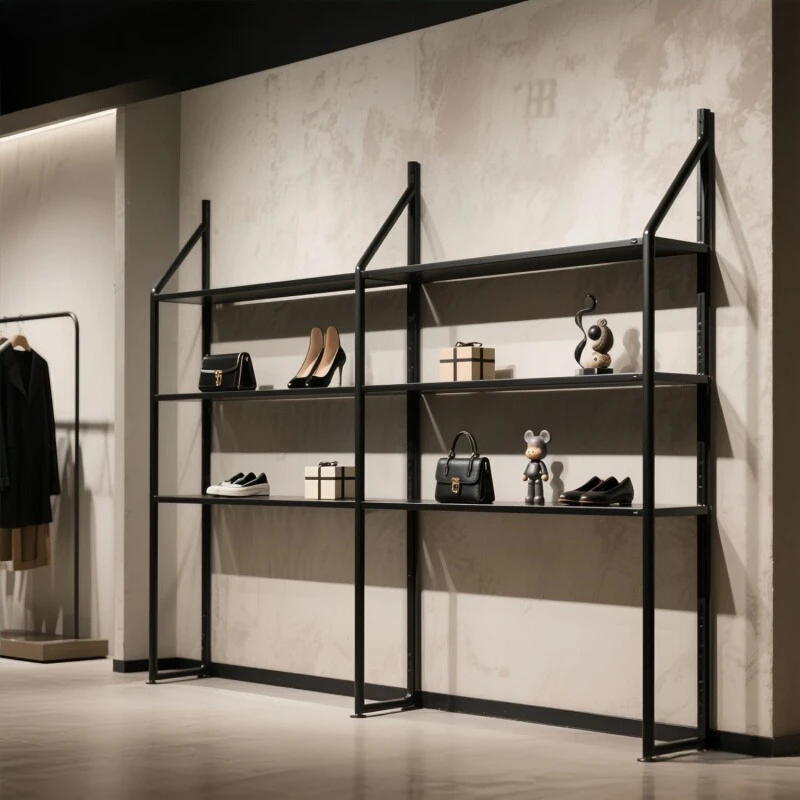 

Shopping mall window multi-layer shoe and bag display rack creative floor-to-ceiling shoe store shelf clothing store shoe cabine