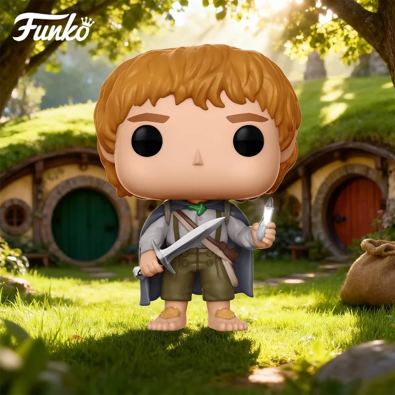 FUNKO POP 《El Señor de los Anillos y el Hobbit: Samwise Gamgee 》 Decoración de escritorio de acción Modelo de adorno Juguetes Modelo coleccionable