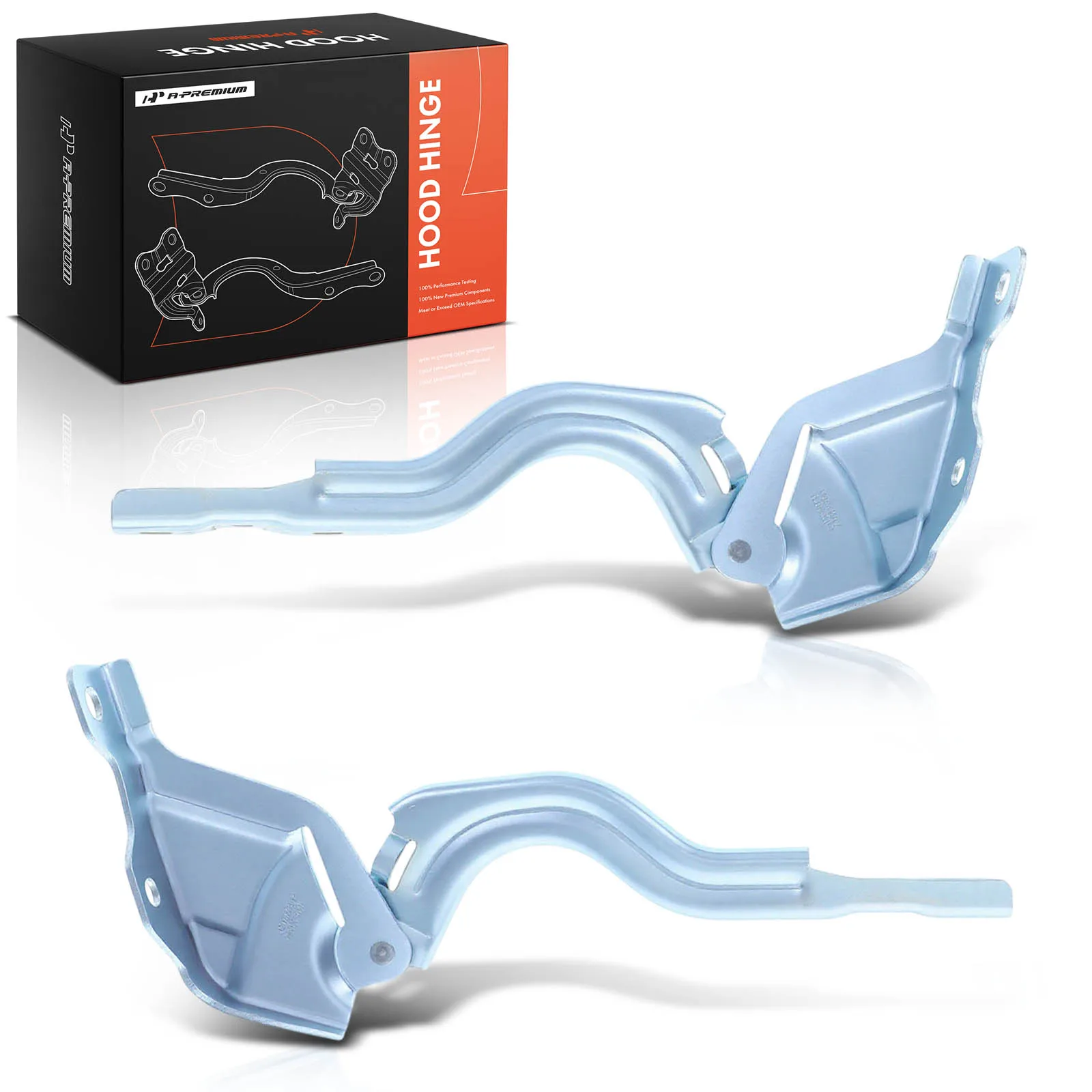A-Premium Pair Front Driver & Passenger Side Hood Hinge for Hyundai Venue 2020-2023