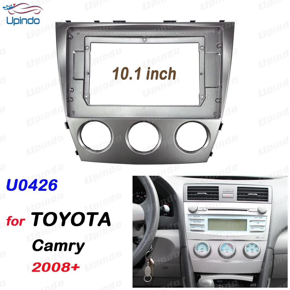 

Car Accessories 2 Din 10.1 Inch Fascia Panel Frame for Toyota Camry 2008+ Radio DVD GPS MP5 Plastic Dashboard Mount Kit