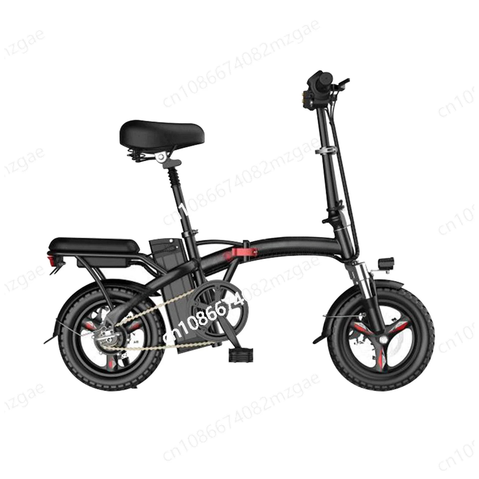

14-Inch electric bicycle folding lithium battery adult portable driver with power bicycle male and female driving electric