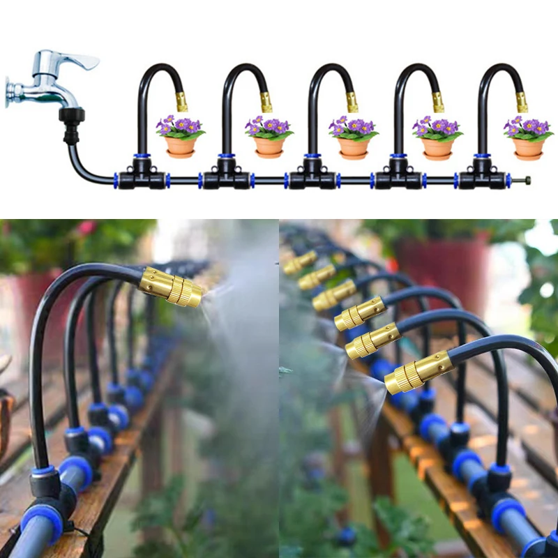 360° Adjustable Drip Irrigation System 5/10/15/20M Garden Watering System Garden Irrigation System Greenhouse Accessories
