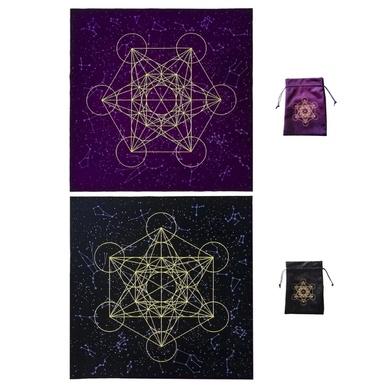 

Board Game Table Pad Astrolabe Divination Pendulum Divination Tablecloth Props Board Game Square Thick Card Mat N58B