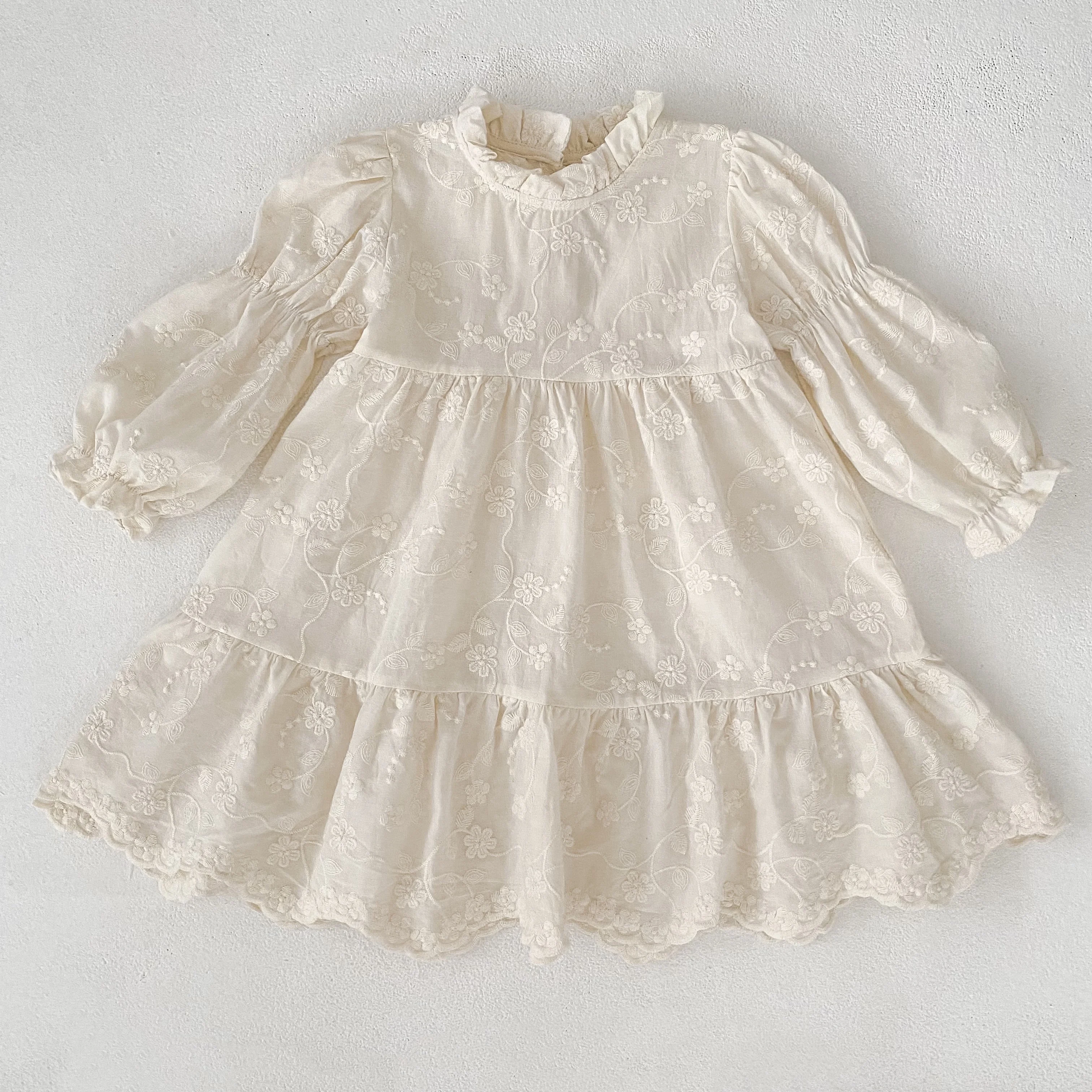 Neue Herbst 0-6Yrs Schwester Kleid Mädchen Party Kleid Baby Mädchen Stickerei Strampler Schwester Geburtstag Party Baumwolle Kinder Prinzessin Kleider – Detail 3
