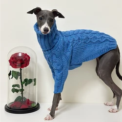 Warm Winter Pet Thickened Sweater Stylish Turtleneck Italian Greyhound Clothes Whippet Clothes