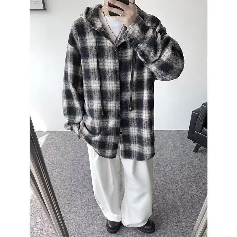 قميص متقلب بغطاء للرأس ياباني محايد بسيط ومتعدد الاستخدامات بتصميم جديد عصري مع ذوق ثقافة البوب الأصلي الساحر